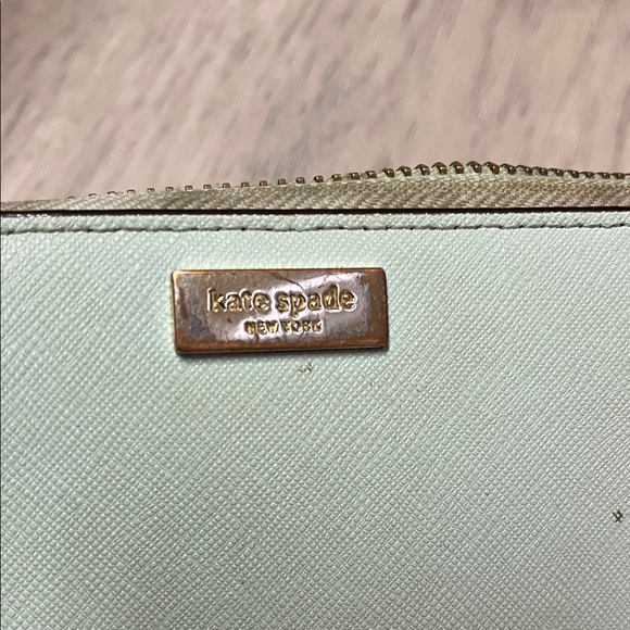 kate spade Colorblock Zip Wallet in Mint, Pink & Navy - Picture 8 of 10